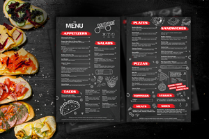 Menu Design by Achiver for this project | Design: #29970692