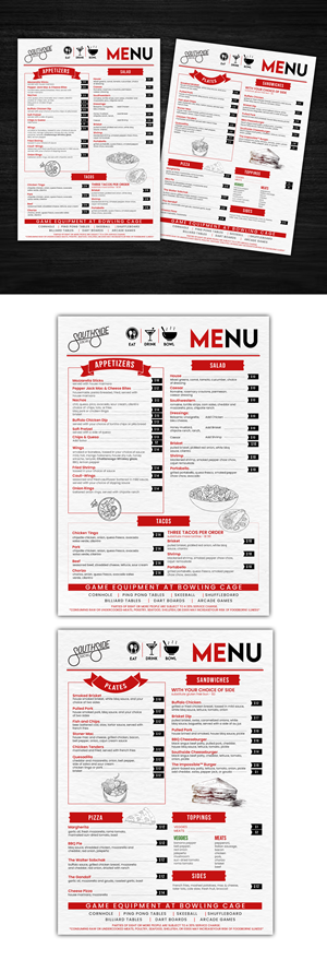 Menu Design by debdesign for this project | Design: #29937963