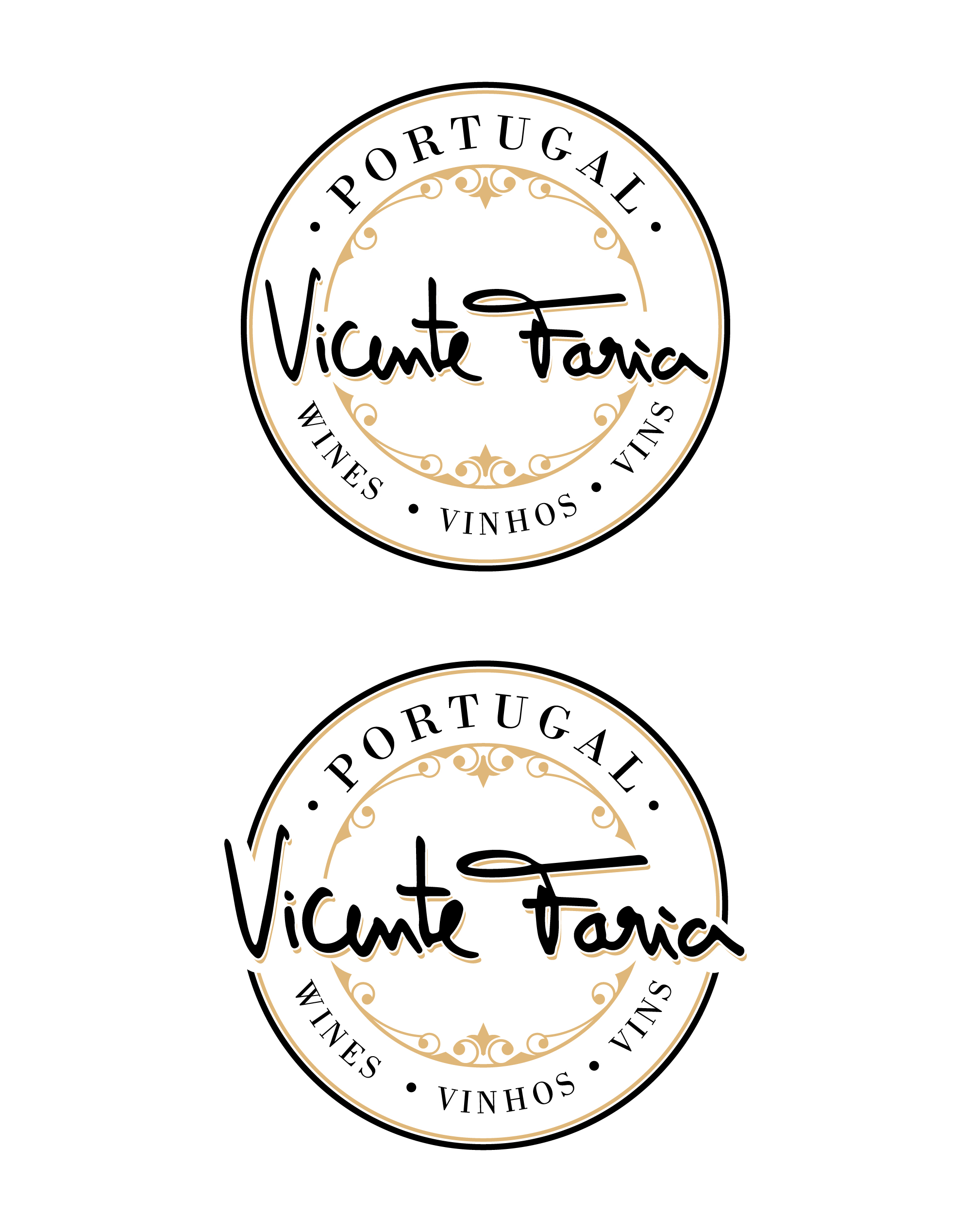 Logo Design by KENGZ for Vicente Faria Vinhos S.A. | Design #30097936