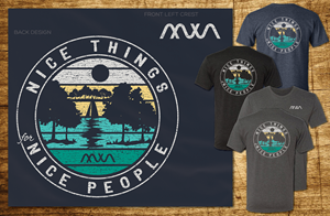 Need a creative design for the back of t-shirt that includes company slogan