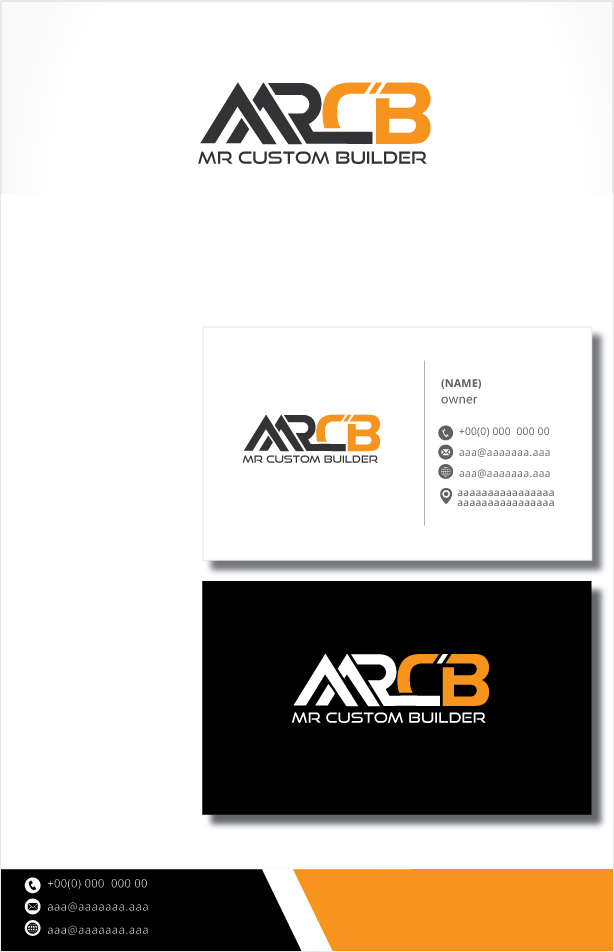 Logo Design by zebronicgraphic for MR Custom Builder | Design #29944457