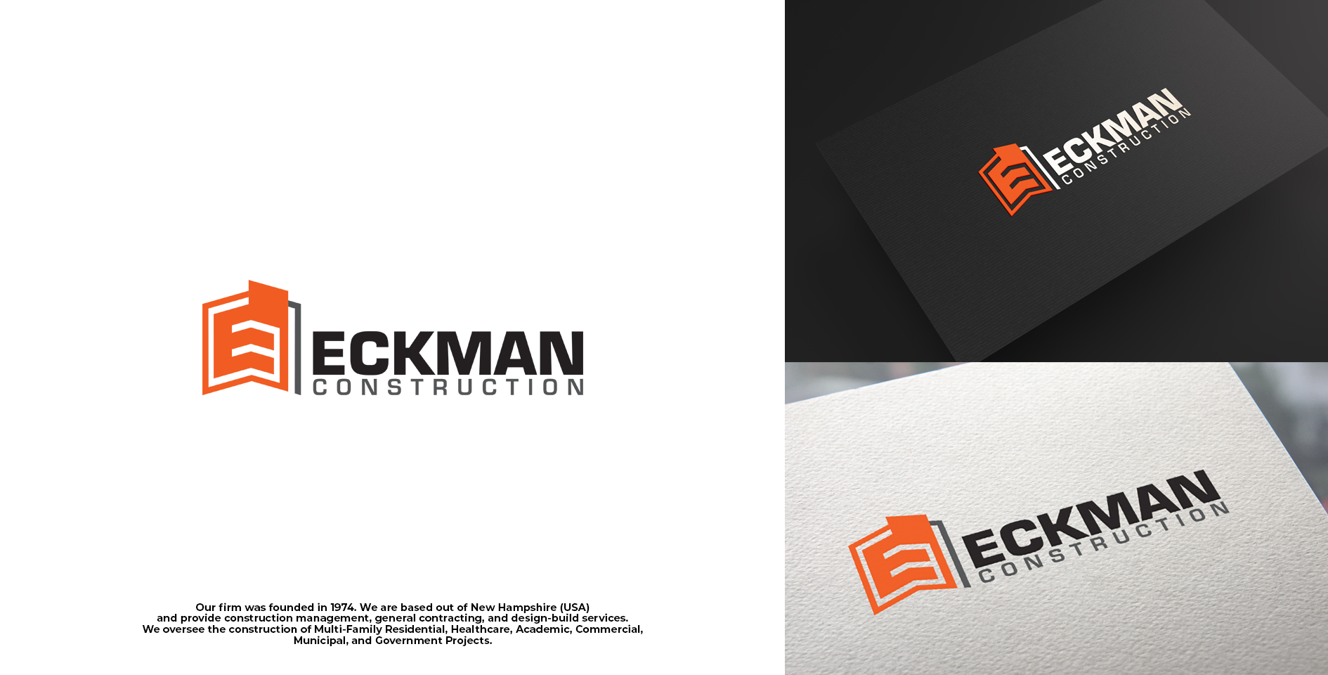 Logo Design by yganess for Eckman Construction | Design #29975771