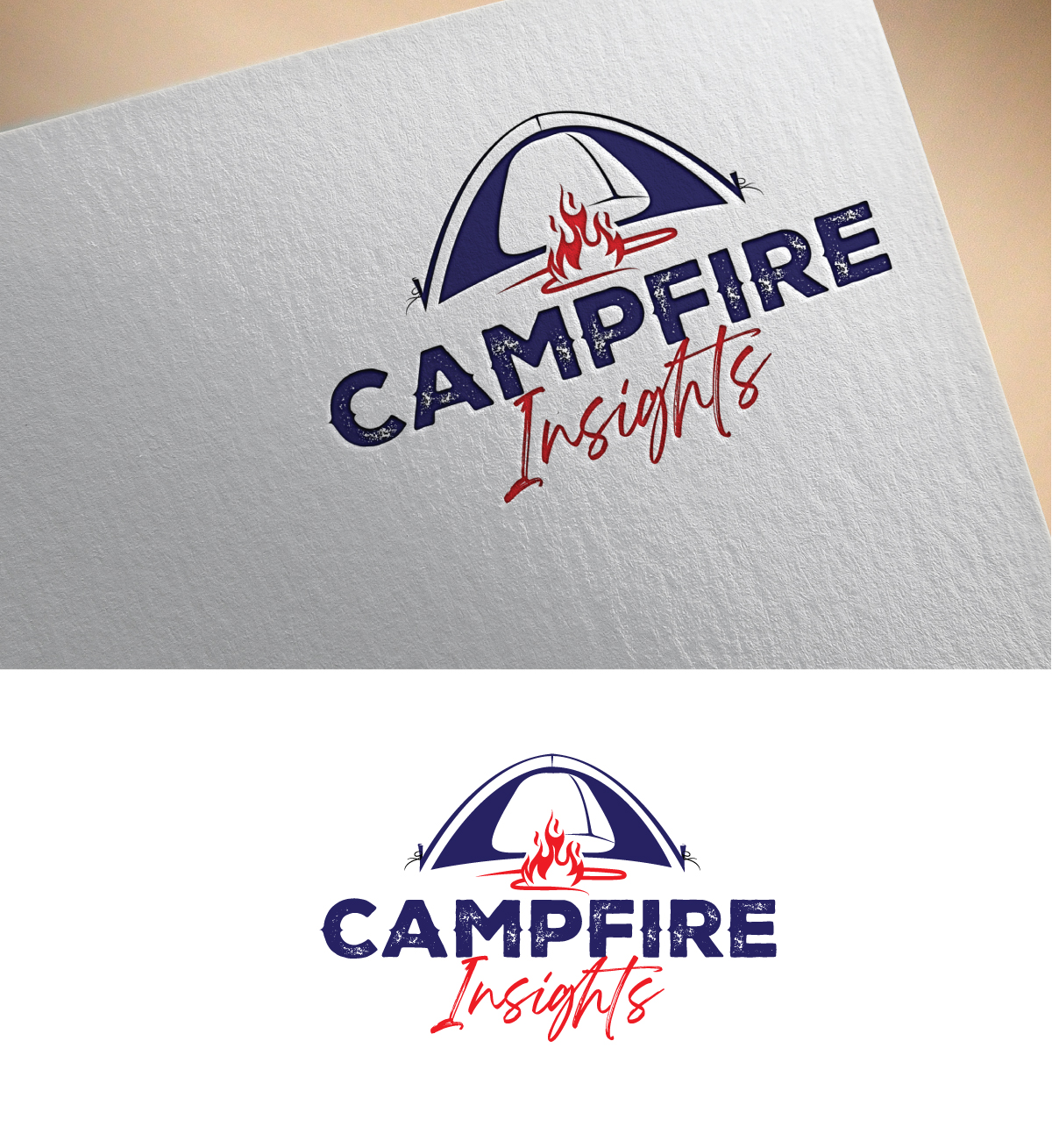 Logo Design by Om Namah Shivay for Campfire Insights | Design #29954881