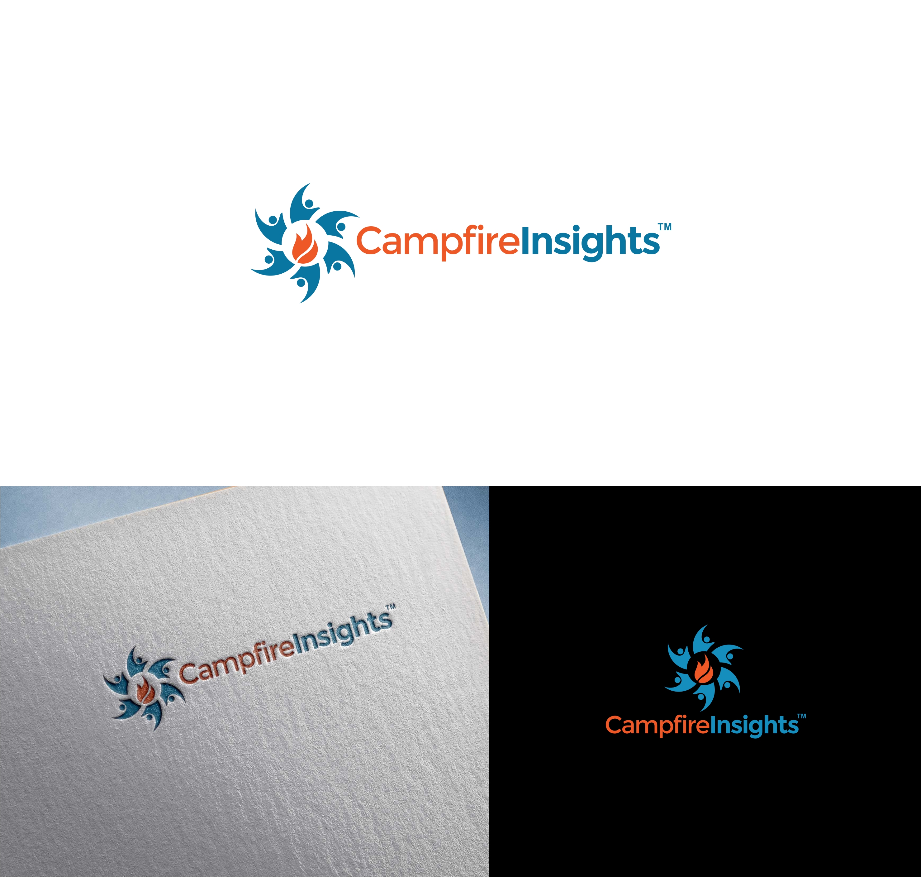 Logo Design by Joenet Jayawarna for Campfire Insights | Design #30001990