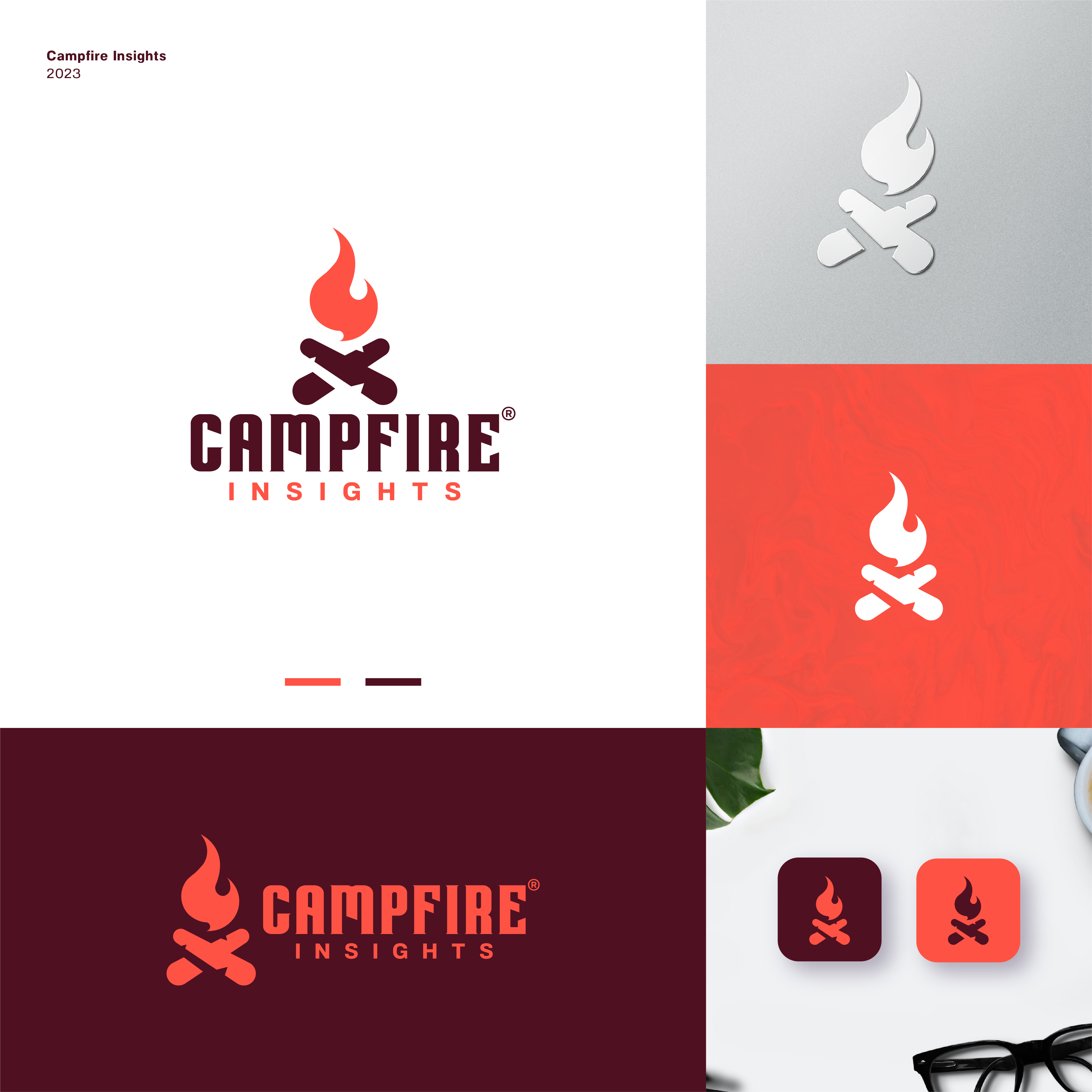 Logo Design by JBalloon Design for Campfire Insights | Design #29946484