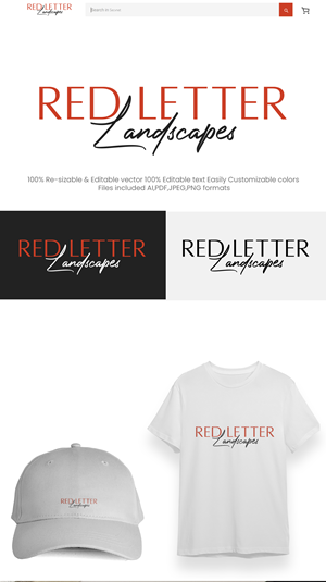 Logo Design by Design Athics for Red Letter Landscapes | Design: #30068804