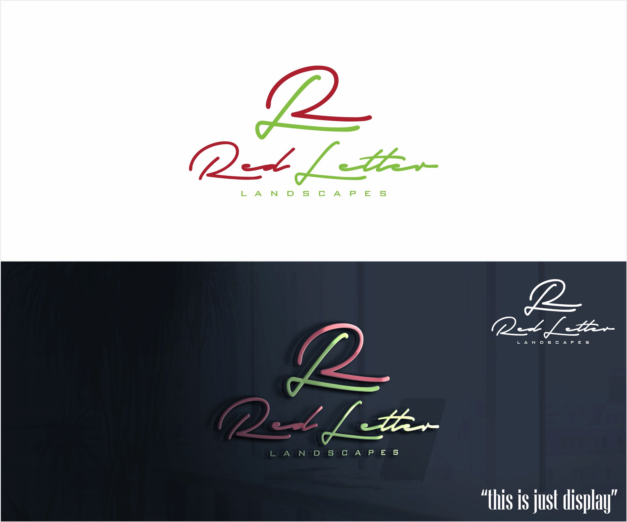 Logo Design by alkaline for Red Letter Landscapes | Design #29943868