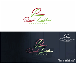 Logo Design by alkaline for Red Letter Landscapes | Design: #29943868