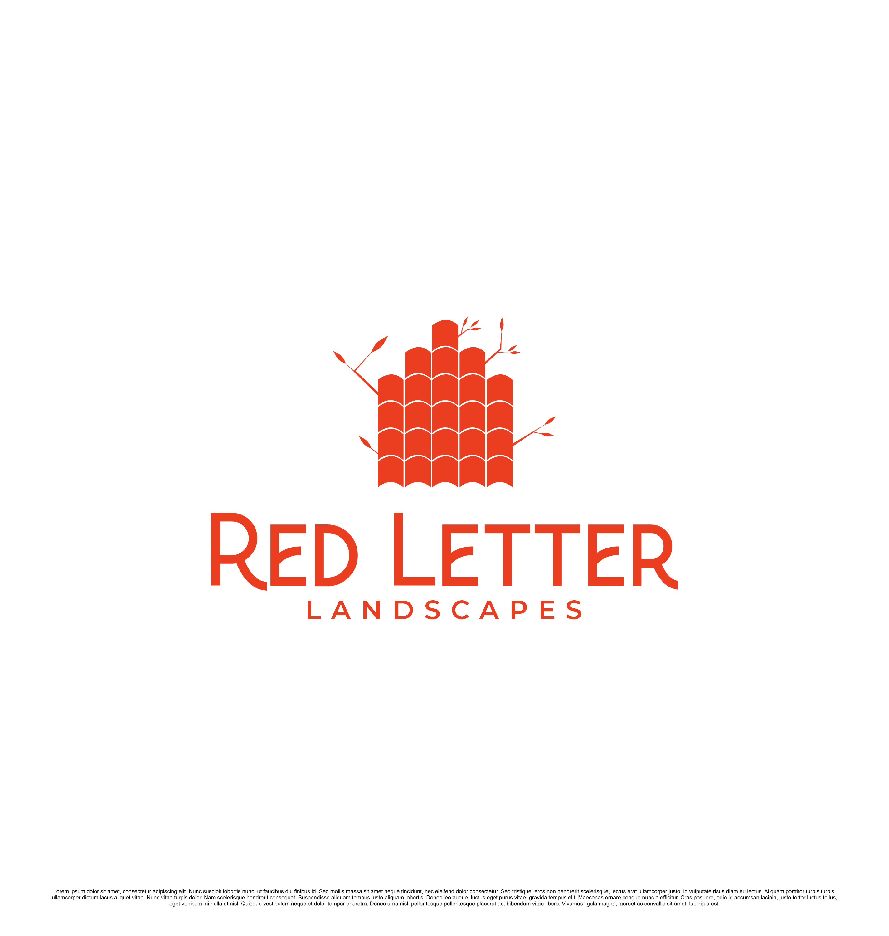 Logo Design by saesean for Red Letter Landscapes | Design #29956882