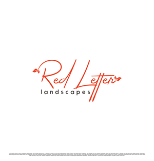 Logo Design by saesean for Red Letter Landscapes | Design: #29956883
