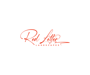 Logo Design by Ben Affleck for Red Letter Landscapes | Design: #30076540