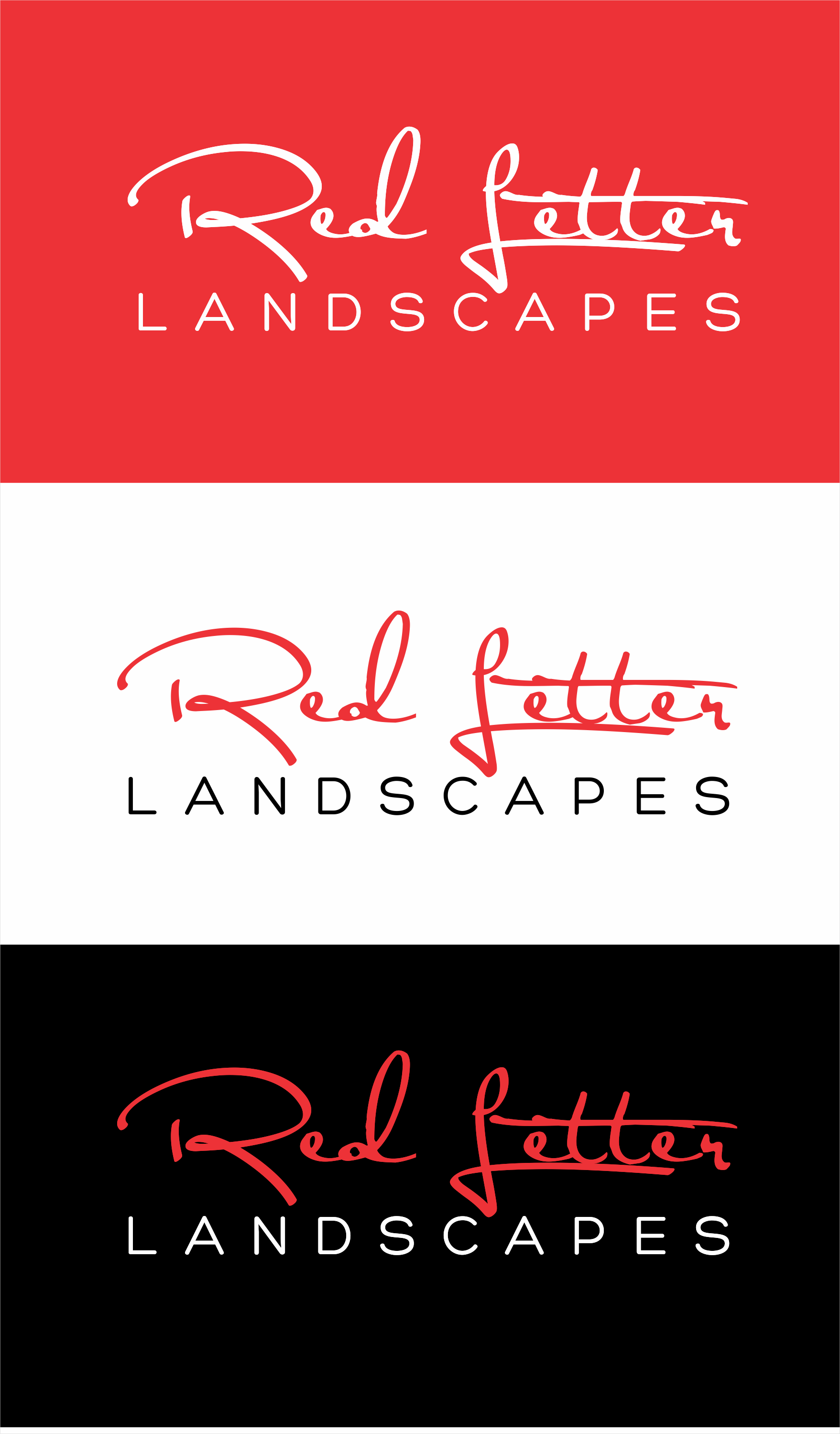 Logo Design by Maya* for Red Letter Landscapes | Design #30068251