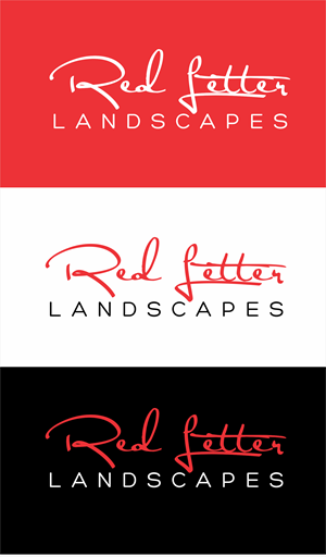 Logo Design by Maya* for Red Letter Landscapes | Design: #30068251
