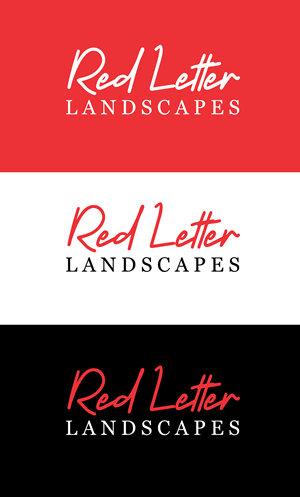Logo Design by Maya* for Red Letter Landscapes | Design: #30068253