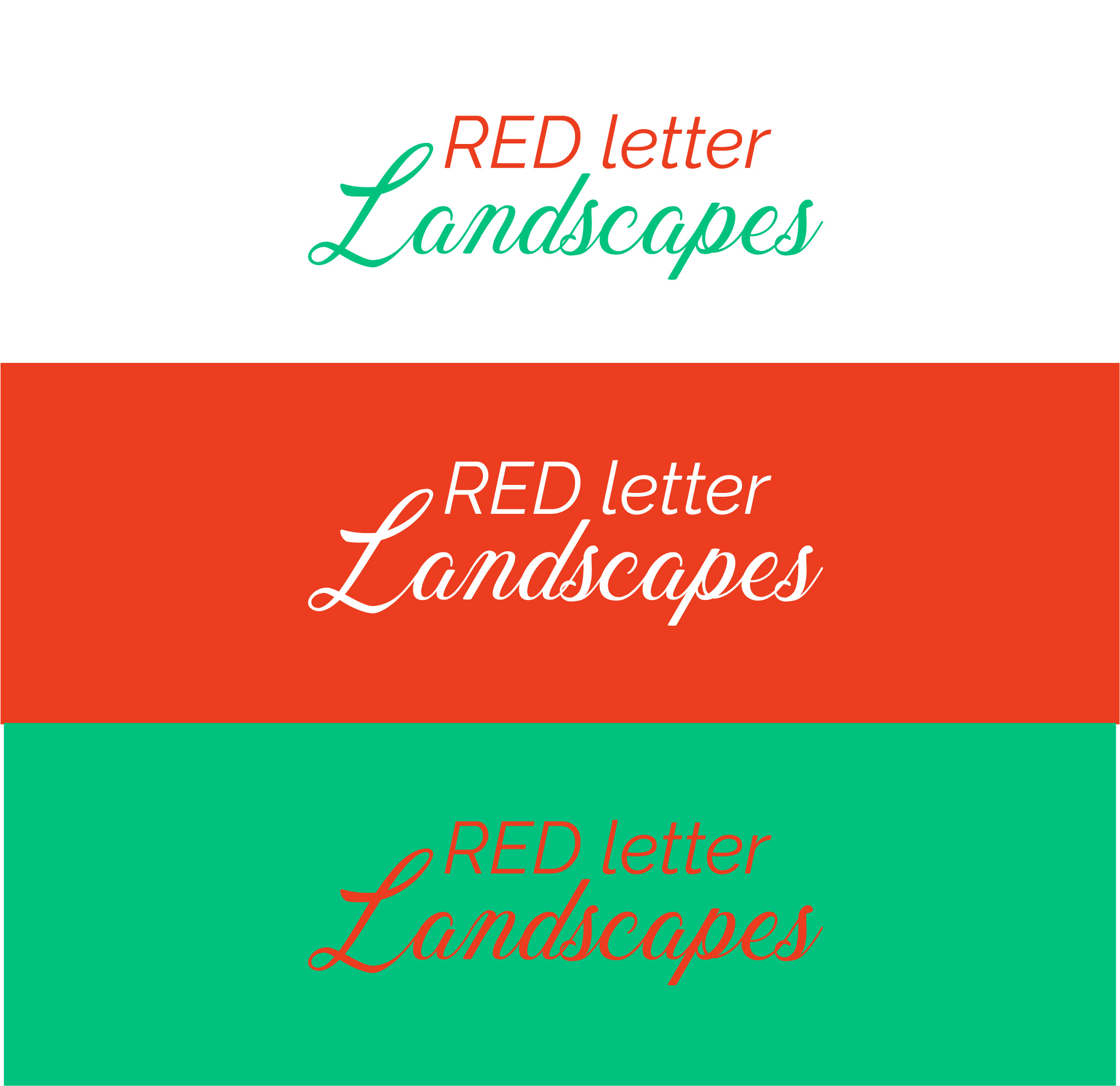 Logo Design by Nimra amjad for Red Letter Landscapes | Design #30095458