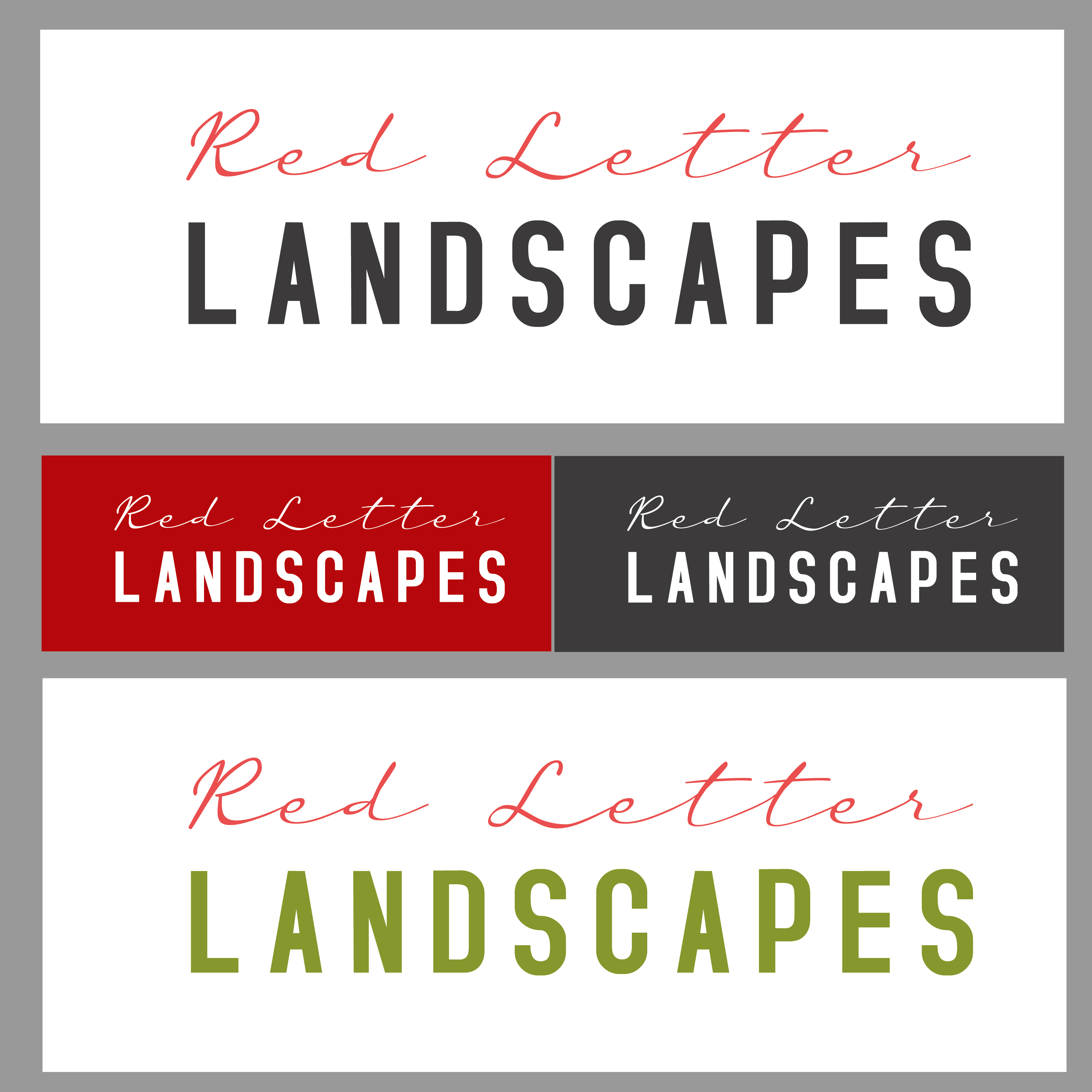 Design de Logo par Sgyn Id pour Red Letter Landscapes | Design #30083798