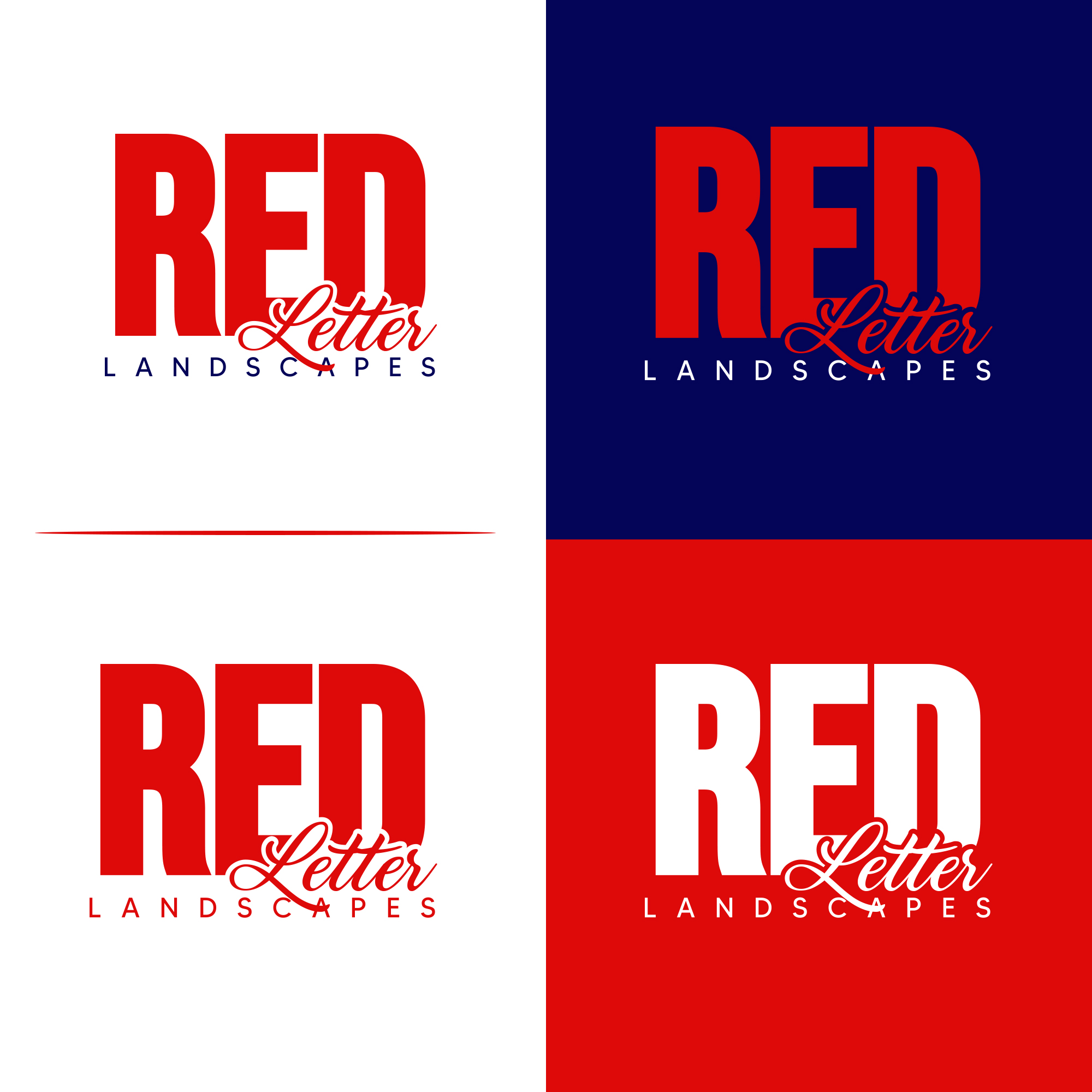 Logo Design by DSCMedia™ for Red Letter Landscapes | Design #30109292