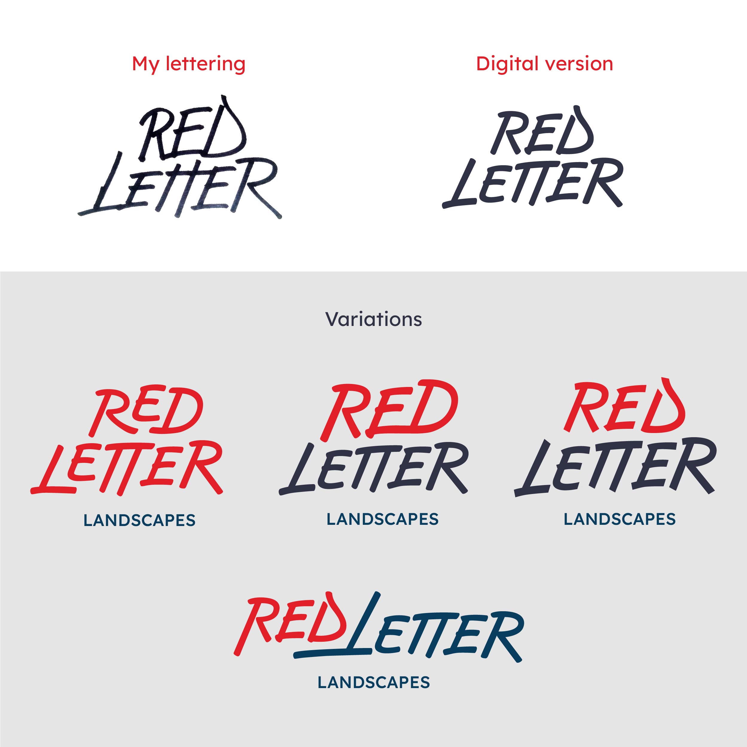Logo Design by dong.truc.nguyen.1477 for Red Letter Landscapes | Design #29971585