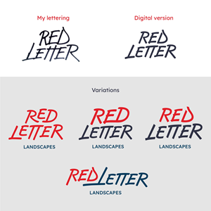 Logo Design by dong.truc.nguyen.1477 for Red Letter Landscapes | Design: #29971585