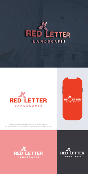 Logo Design by Mohammad_Rasel for Red Letter Landscapes | Design: #29977496