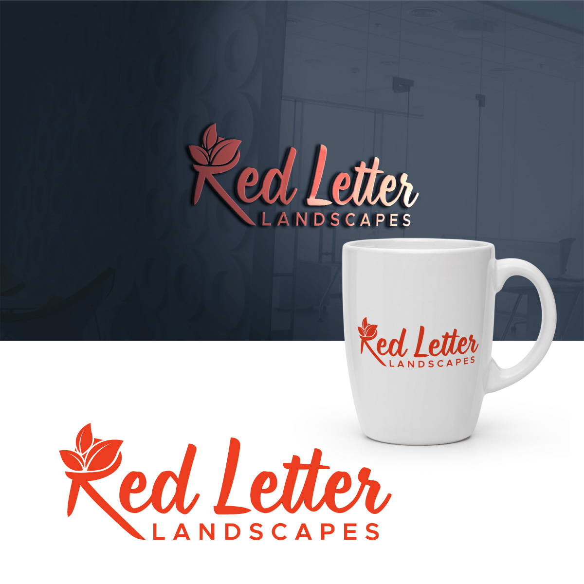 Logo Design by Anamul Burhan for Red Letter Landscapes | Design #29954223
