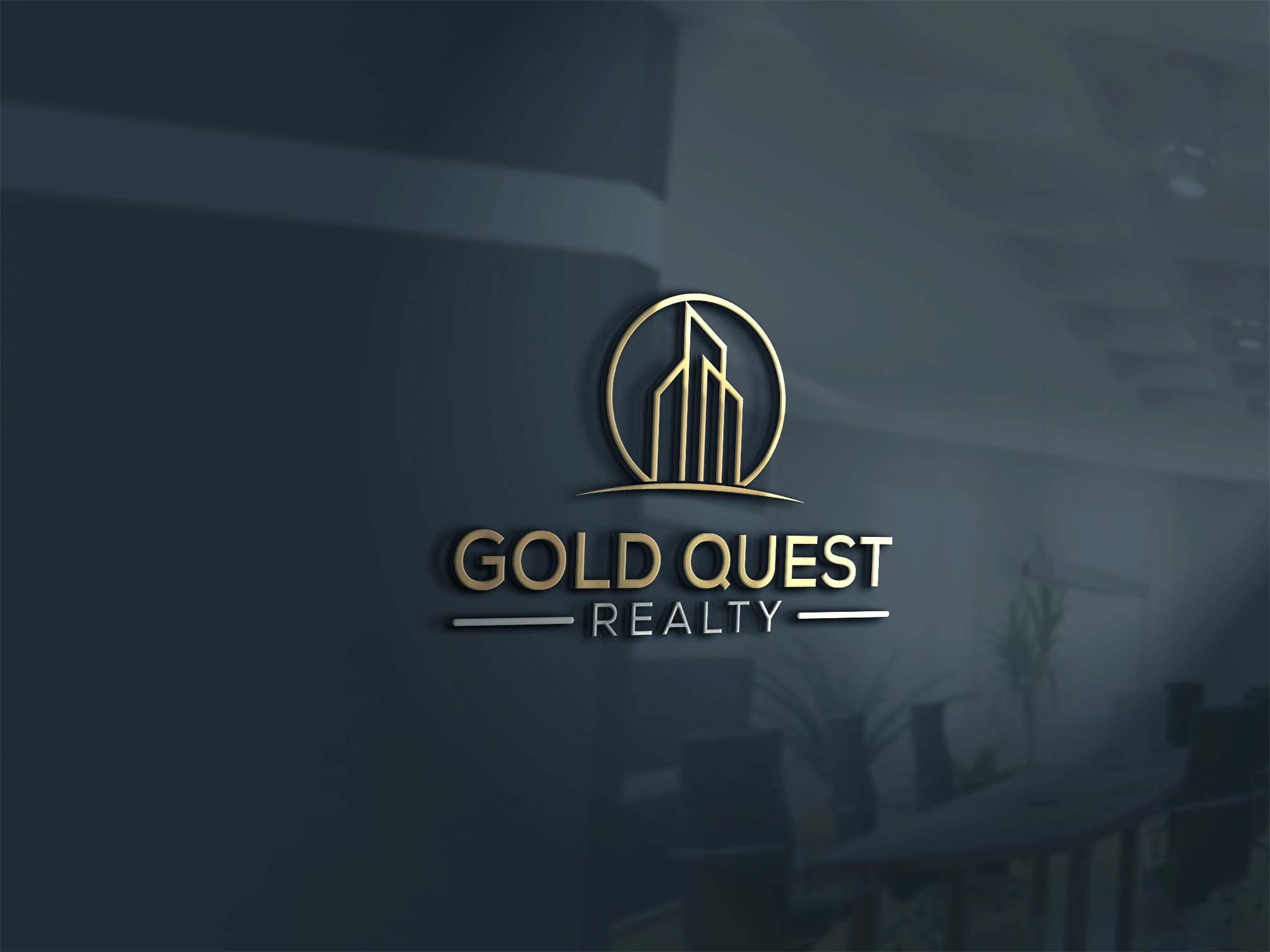 Diseño de Logo por Visionary Creations para Gold Quest Realty  | Diseño #29958783