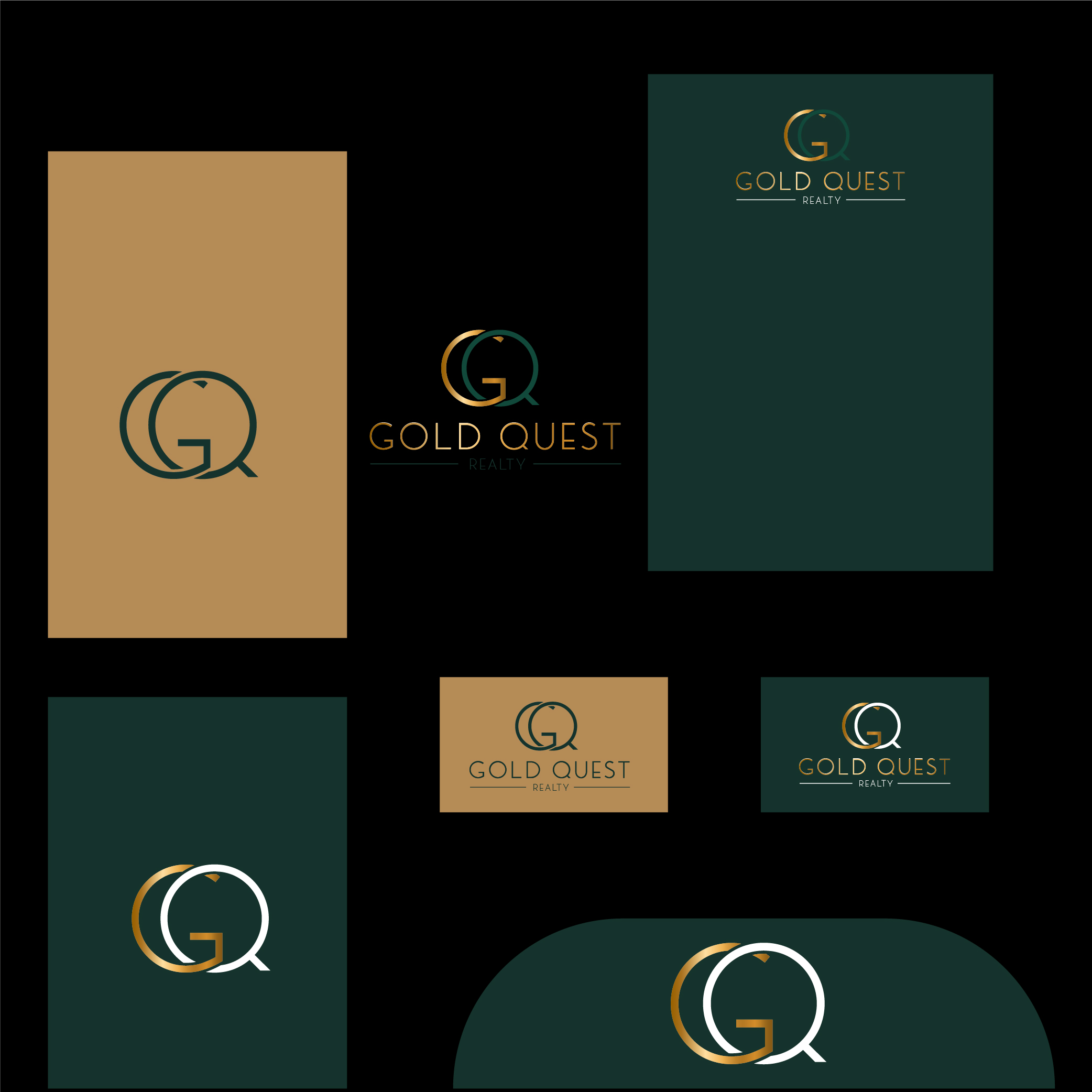 Logo Design by Graphixpointt for Gold Quest Realty  | Design #29943499