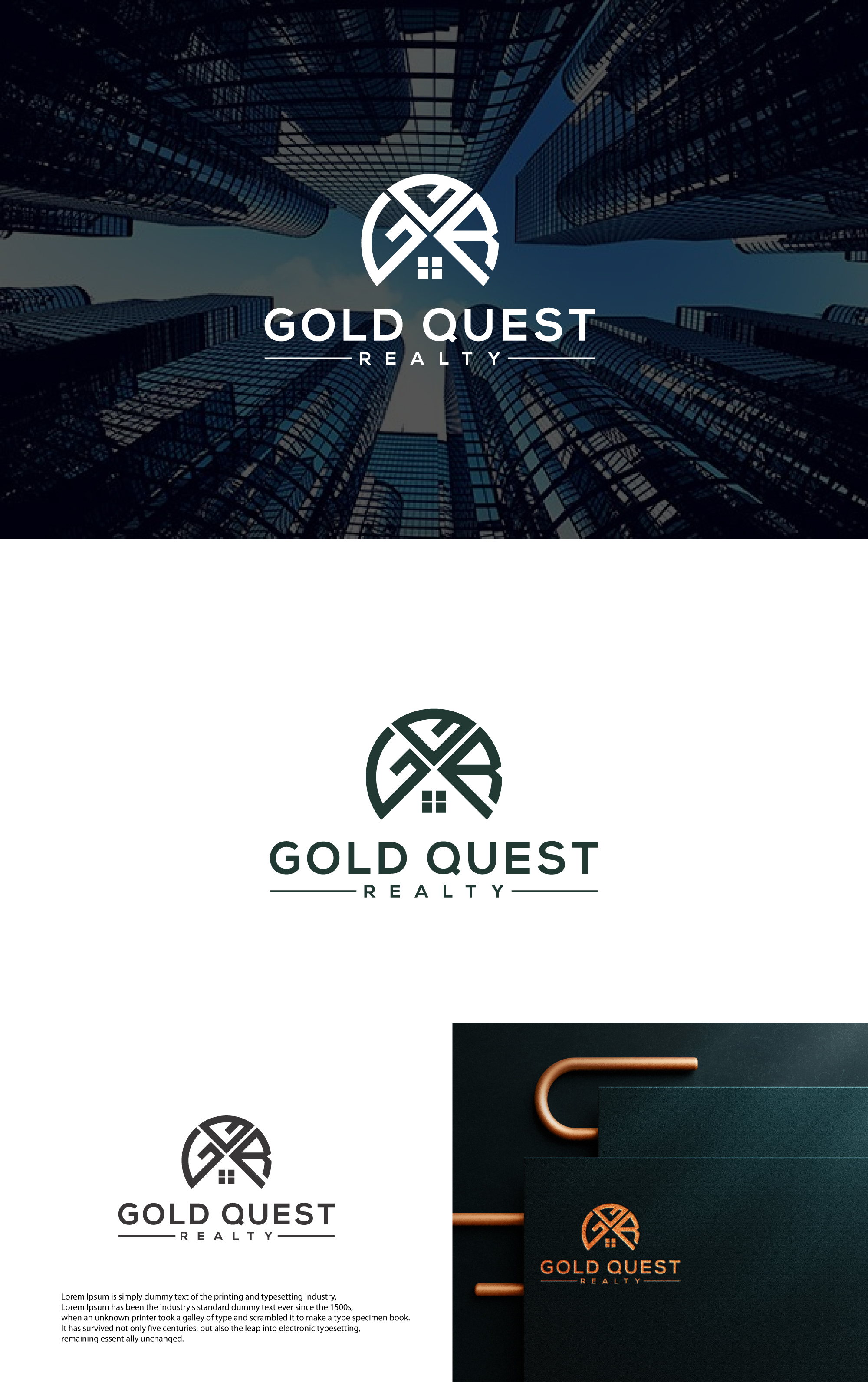 Logo Design by ladia_design for Gold Quest Realty  | Design #29950530