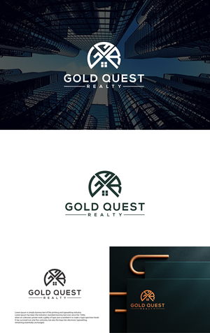 Logo Design by ladia_design for Gold Quest Realty  | Design: #29950530