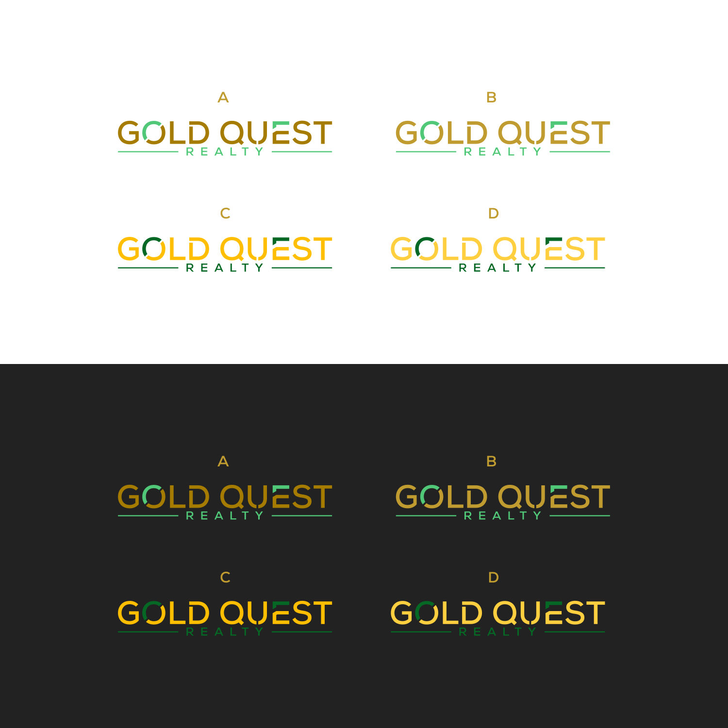 Diseño de Logo por semarco para Gold Quest Realty  | Diseño #30074642