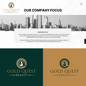Logo Design by madaiii for Gold Quest Realty  | Design #29979473