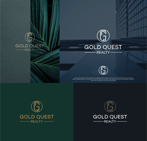 Logo Design by Sarah Graphic for Gold Quest Realty  | Design: #29980369