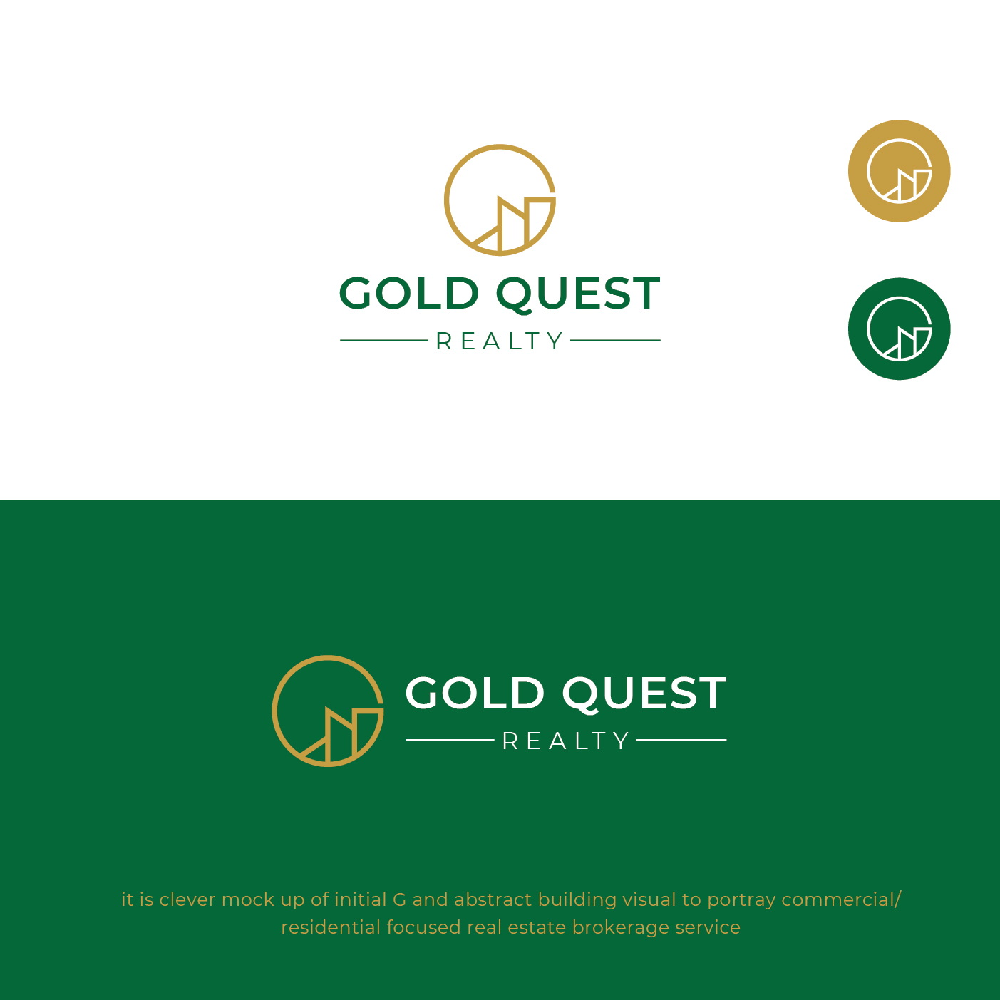 Logo Design by nandkumar for Gold Quest Realty  | Design #29944071
