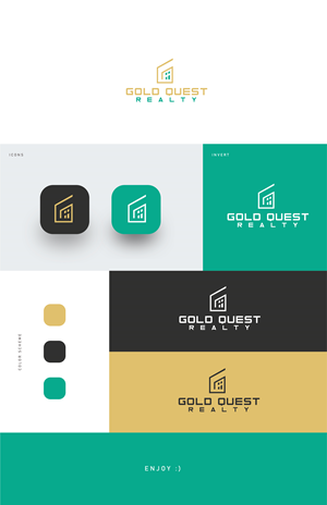 Logo Design by Maxo-Biz for Gold Quest Realty  | Design: #29943940