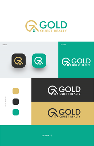 Logo Design by Maxo-Biz for Gold Quest Realty  | Design: #29943941