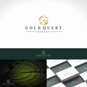 Logo Design by Nicolene Barnard for Gold Quest Realty  | Design: #29981307