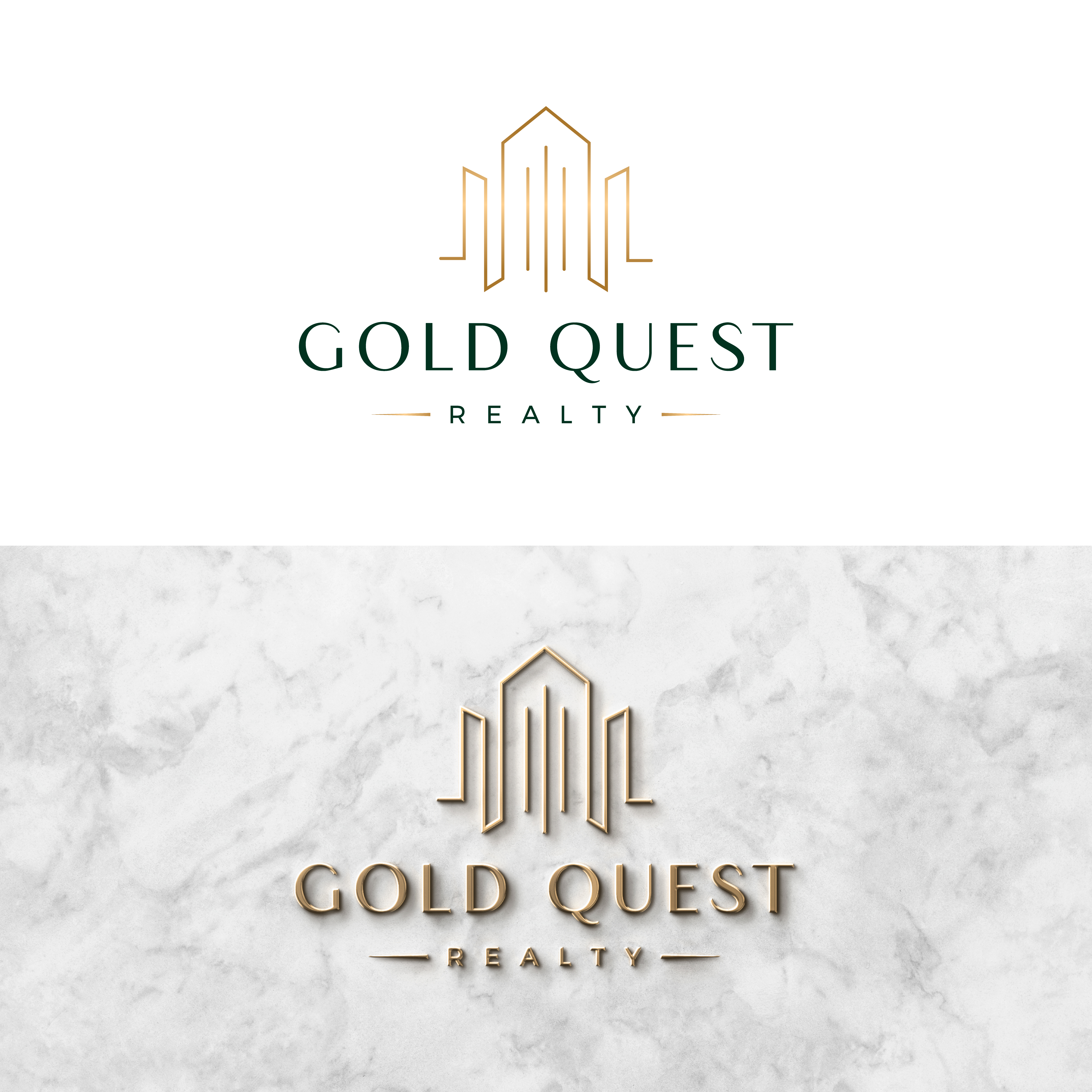 Diseño de Logo por ChicGraphix para Gold Quest Realty  | Diseño #29980726