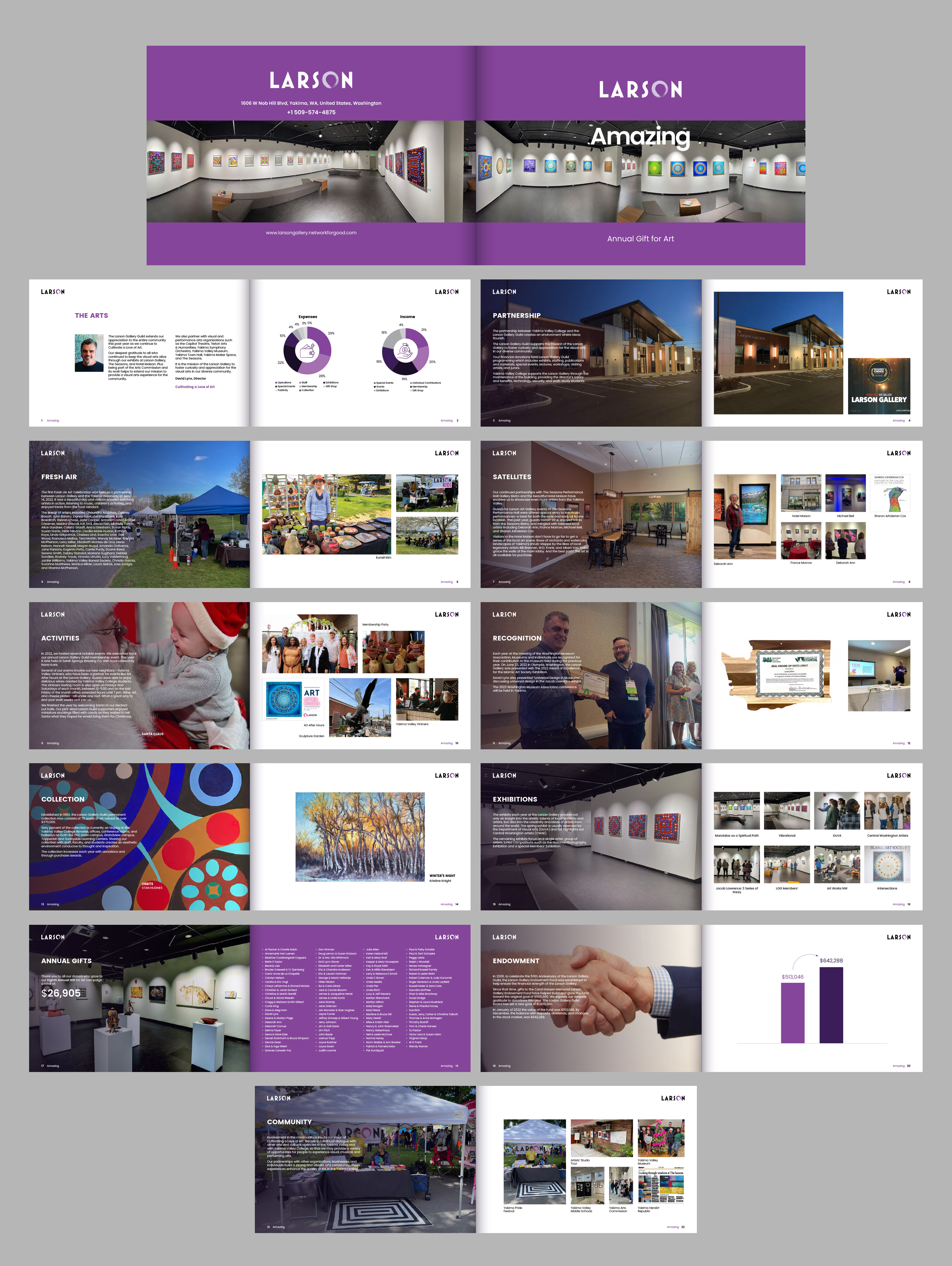 Katalog-Design von Gmmieh für Larson Gallery | Design #29992773