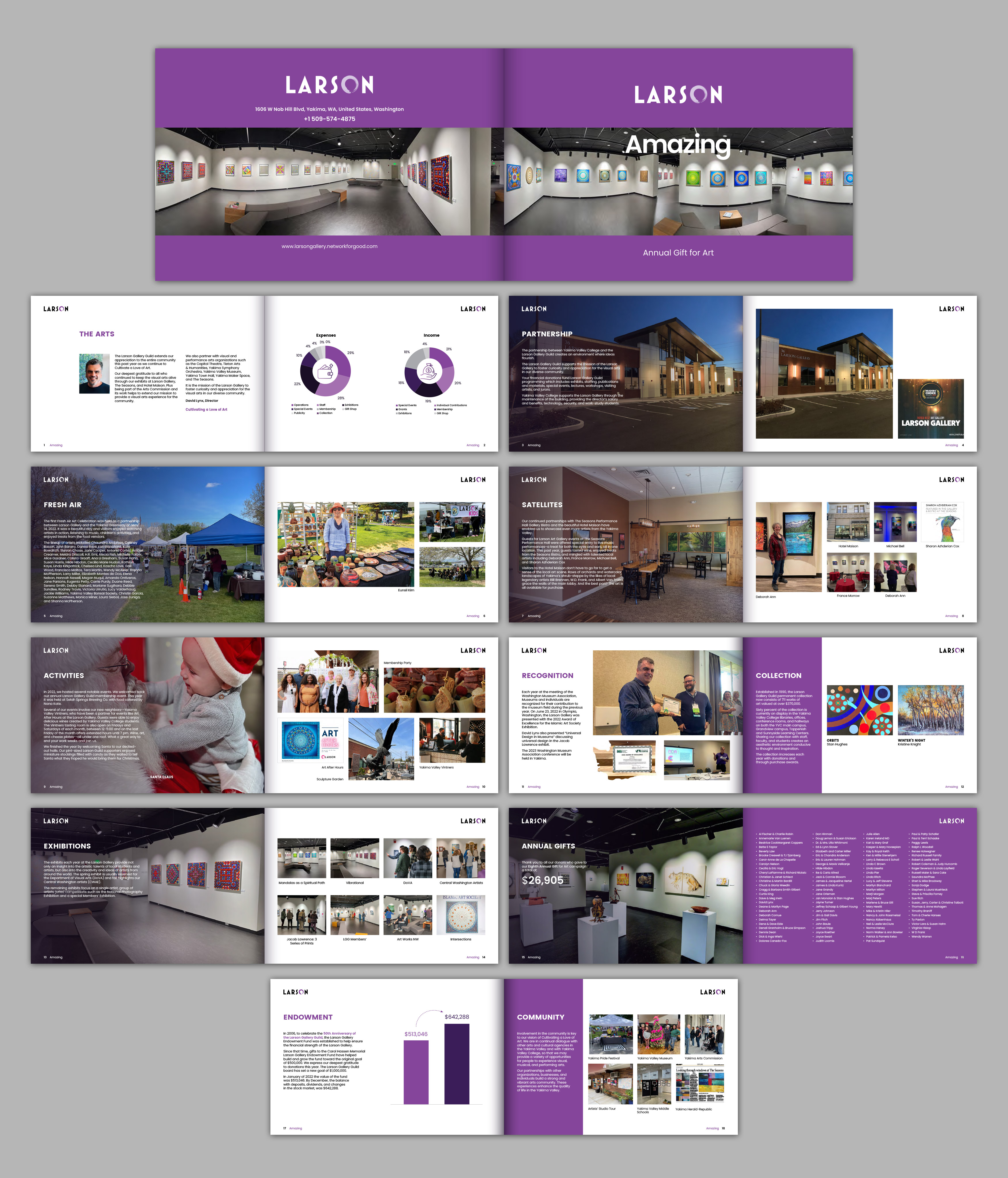 Catalogue Design by Gmmieh for Larson Gallery | Design #29993039