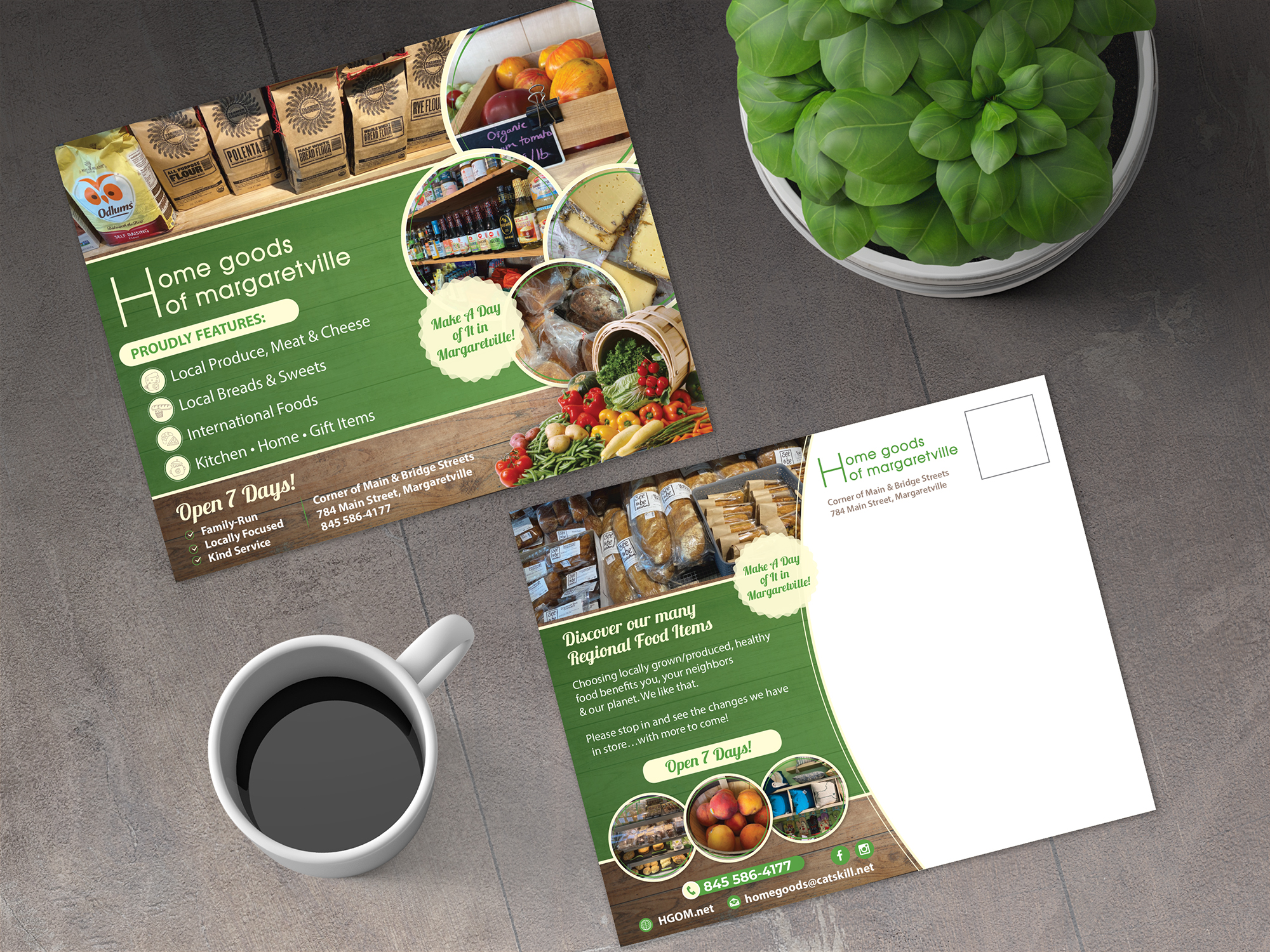 Postcard Design by alex989 for Locust Grove Enterprises | Design #29951141