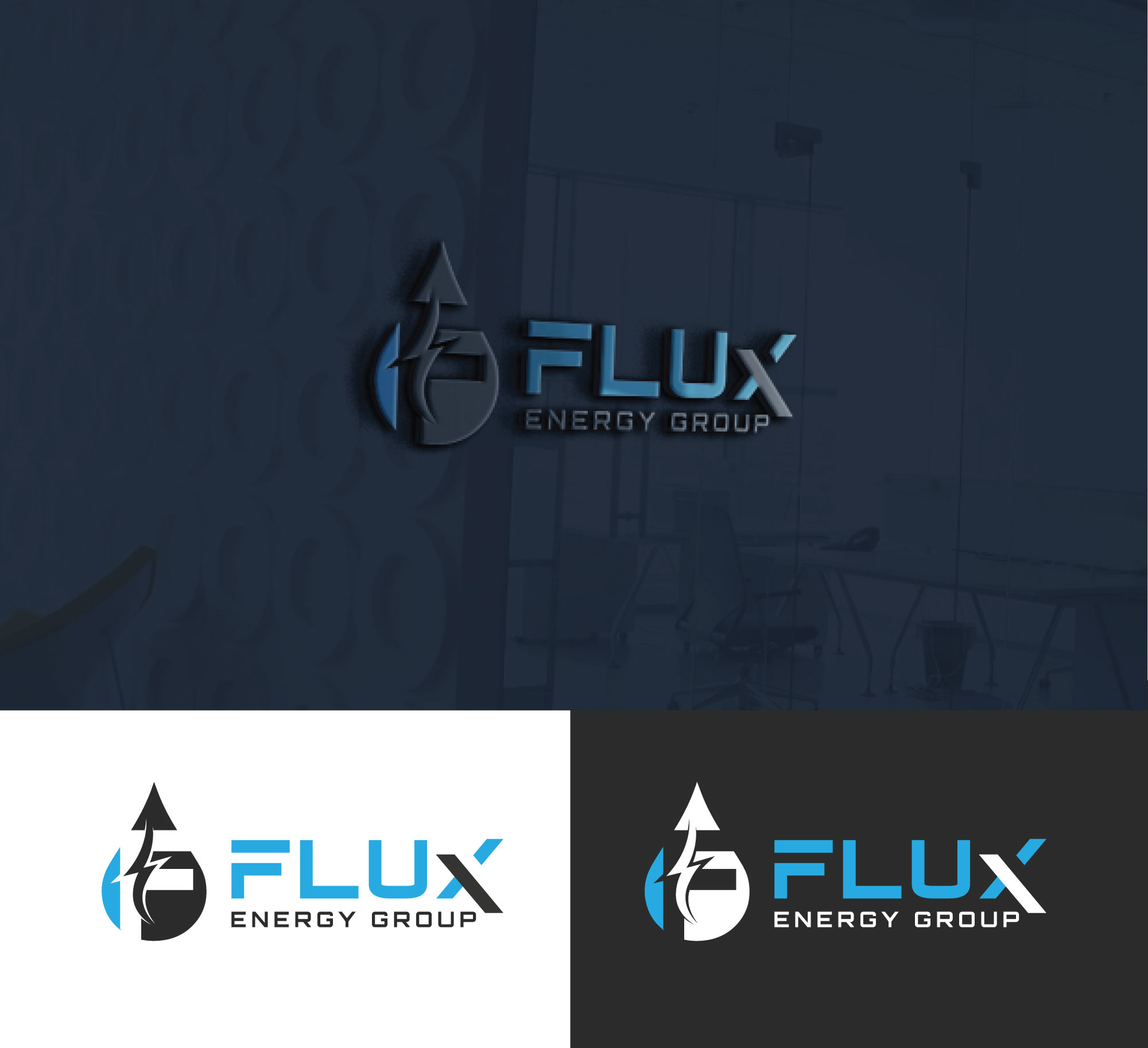 Logo Design by RRR Design for Flux Energy Group, Inc. | Design #29966730