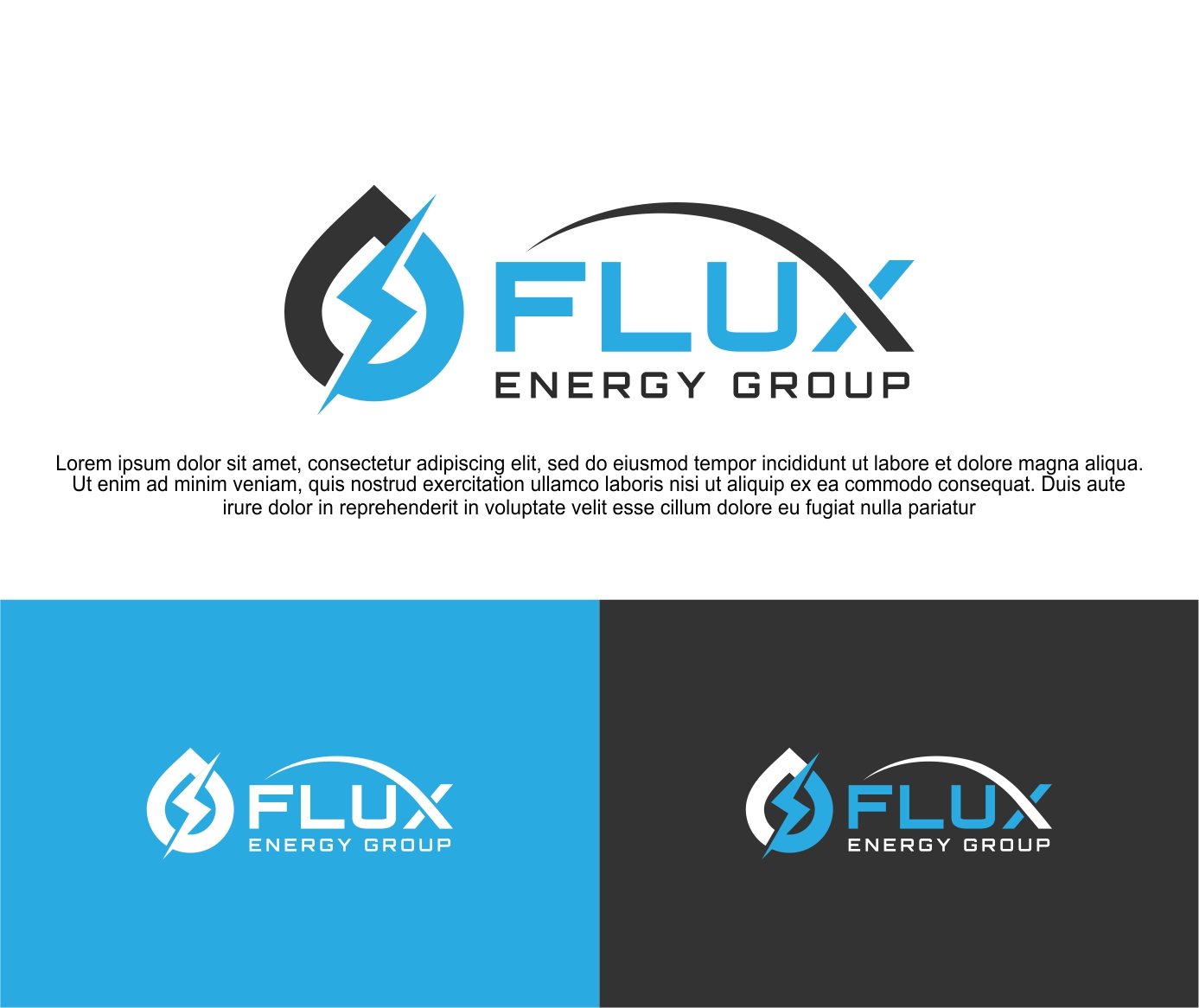 Logo Design by GI ART for Flux Energy Group, Inc. | Design #29969575