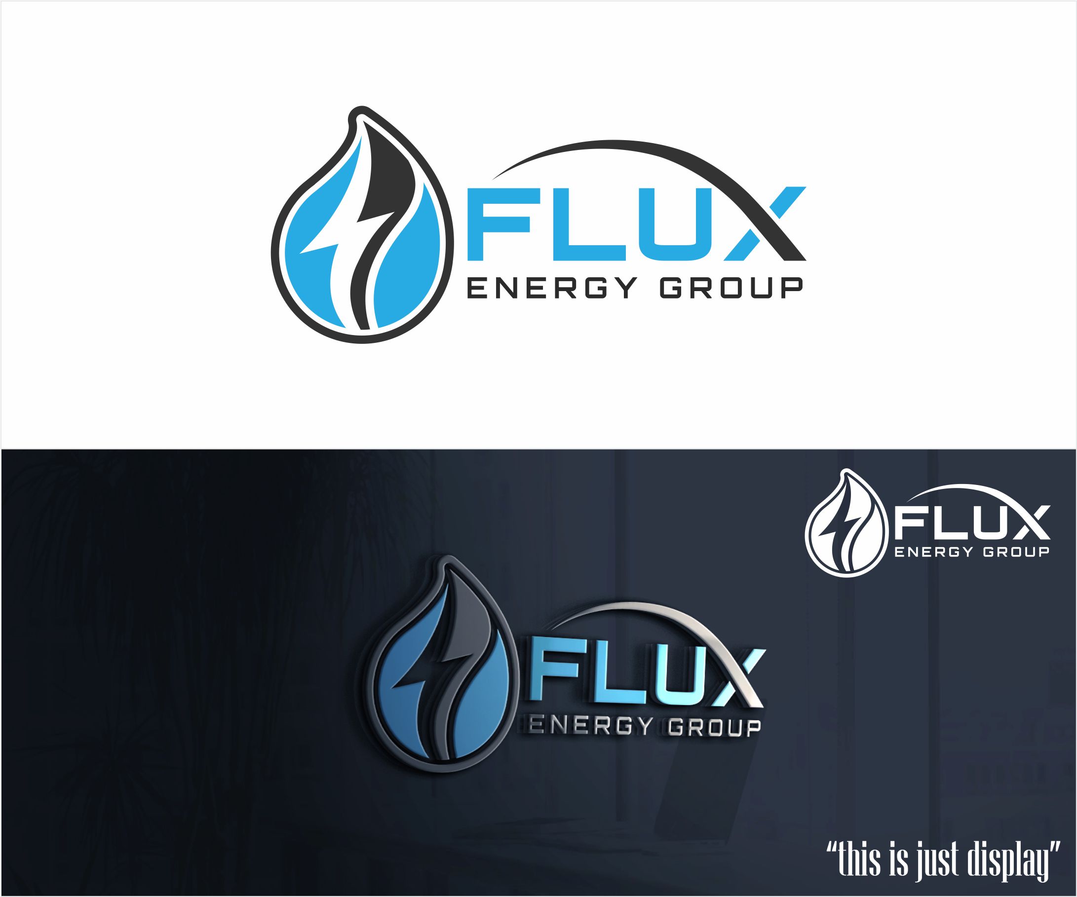 Logo Design by alkaline for Flux Energy Group, Inc. | Design #29966385