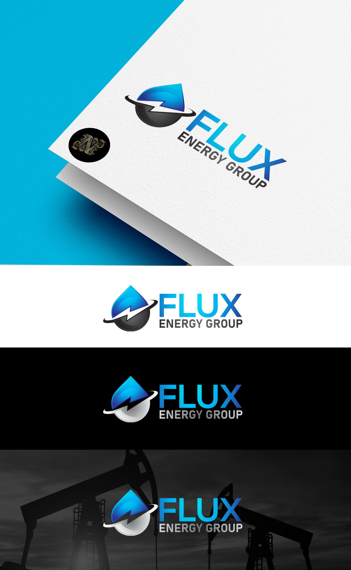 Logo Design by END™ for Flux Energy Group, Inc. | Design #29964561