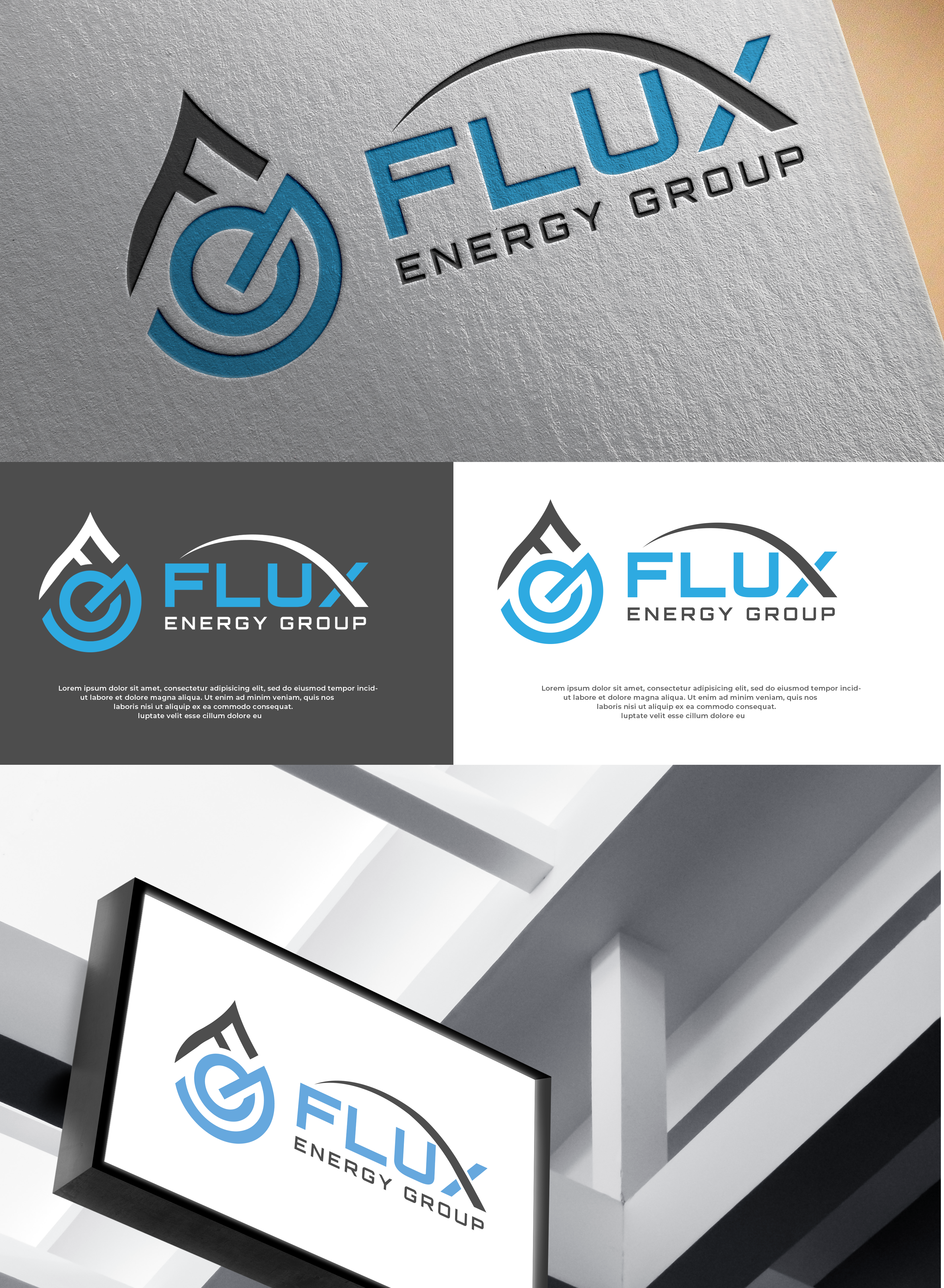 Logo Design by Graphixpointt for Flux Energy Group, Inc. | Design #29958948