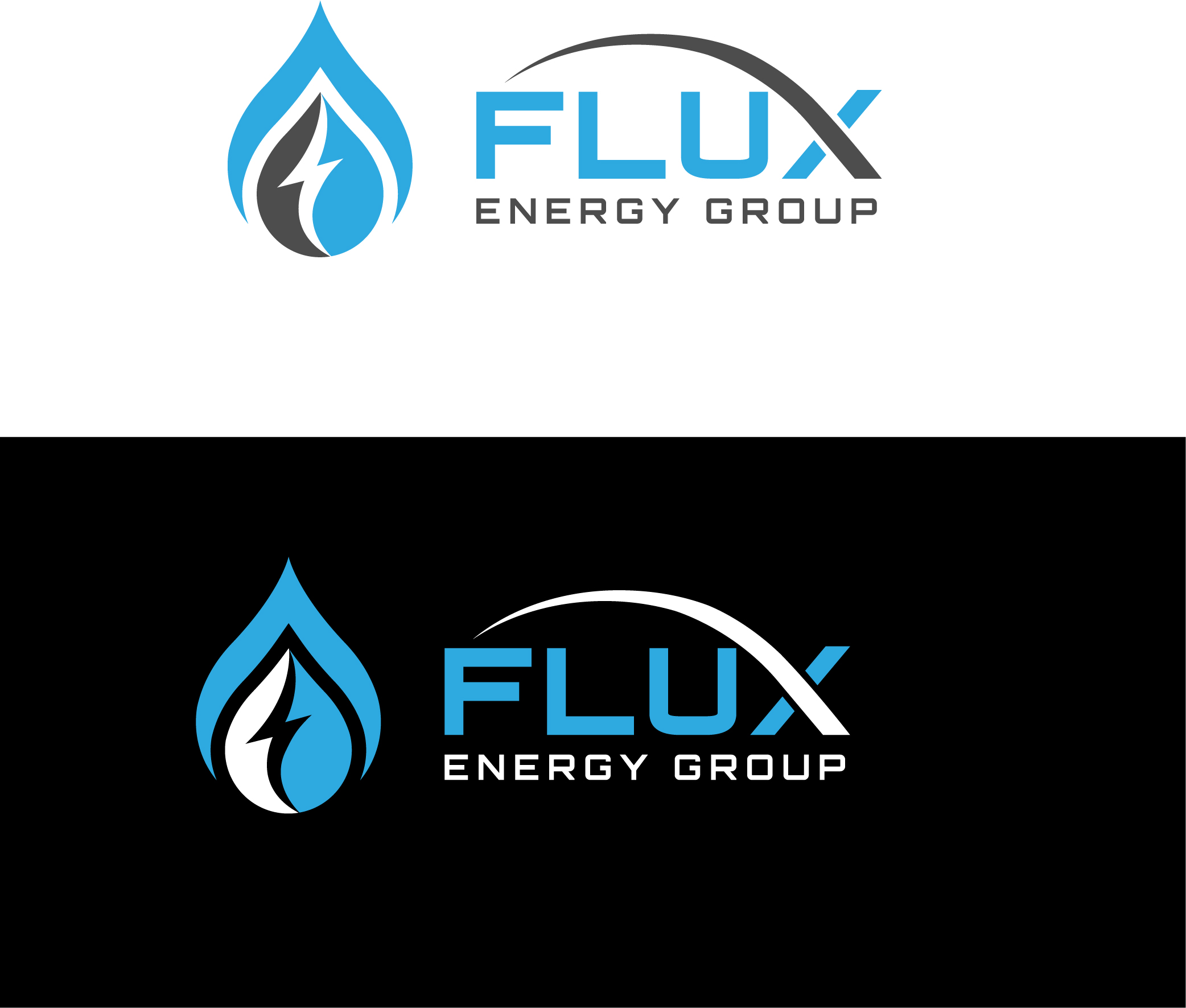 Logo Design by Graphixpointt for Flux Energy Group, Inc. | Design #29959021