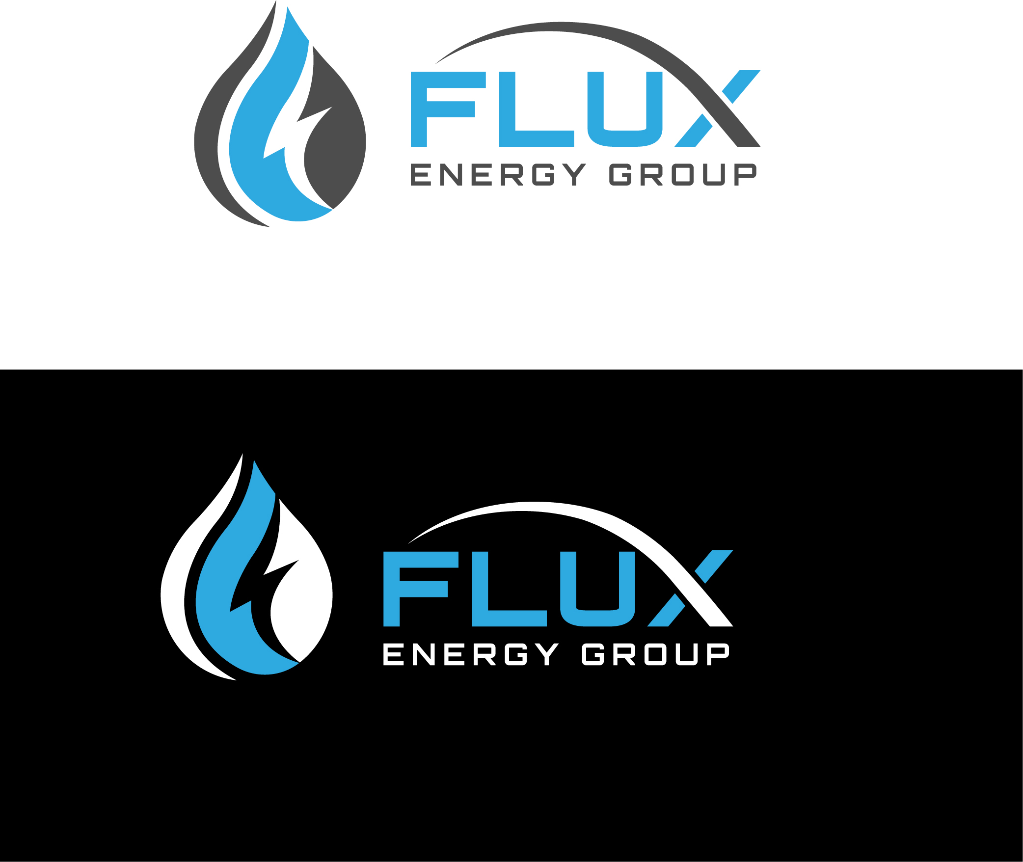 Logo Design by Graphixpointt for Flux Energy Group, Inc. | Design #29959093