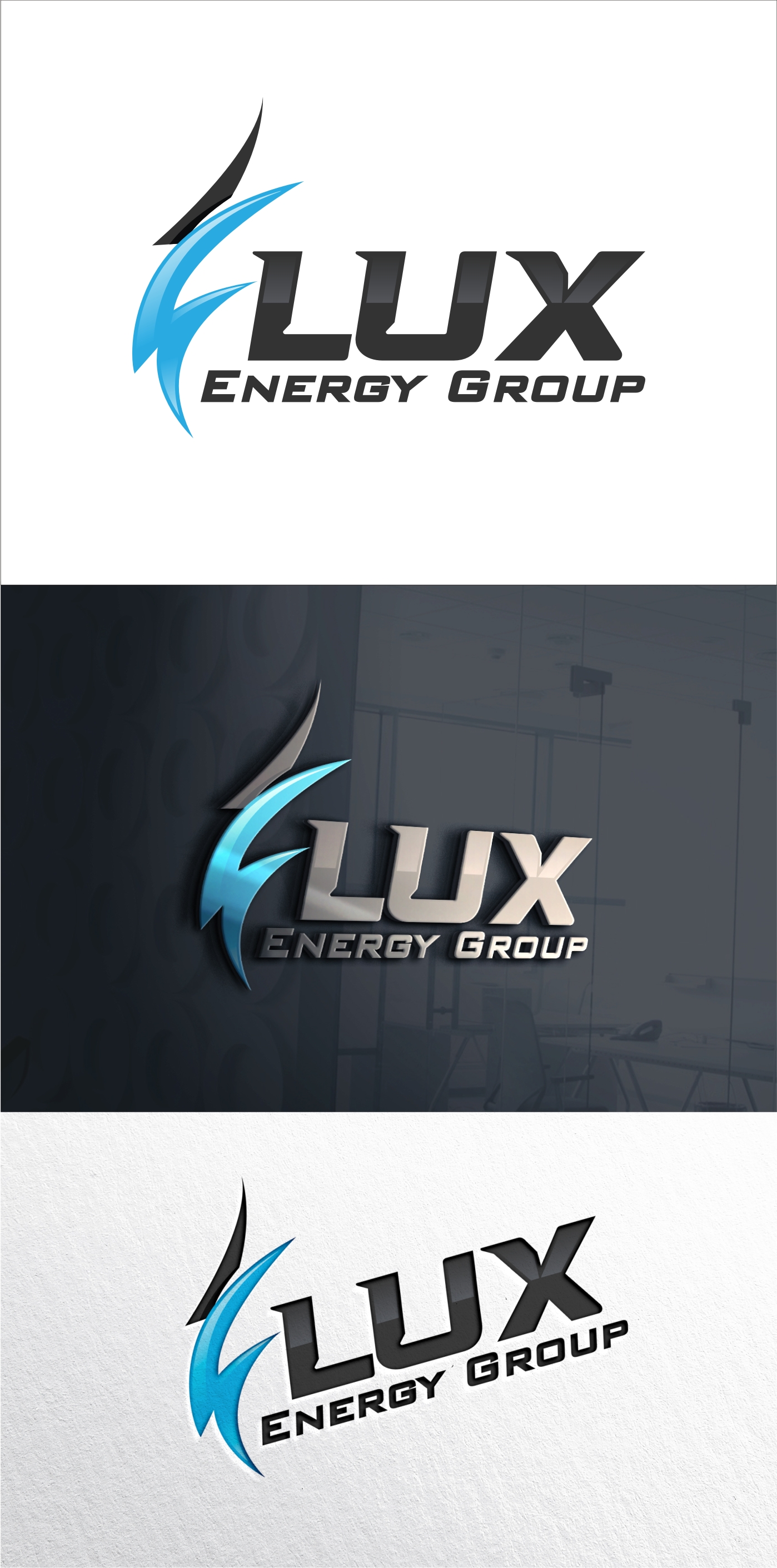 Logo Design by Soul Light for Flux Energy Group, Inc. | Design #29980623