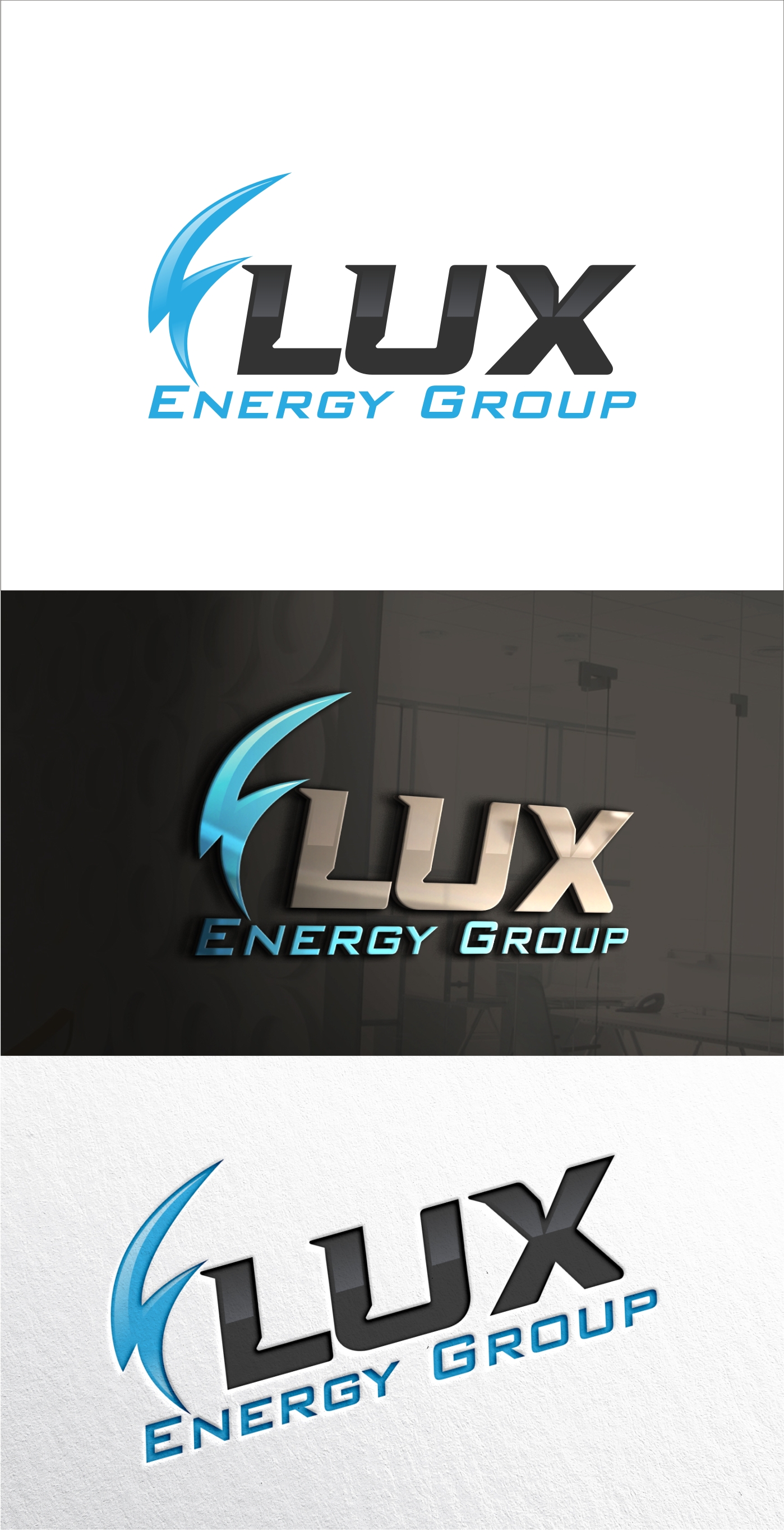 Logo Design by Soul Light for Flux Energy Group, Inc. | Design #29980625