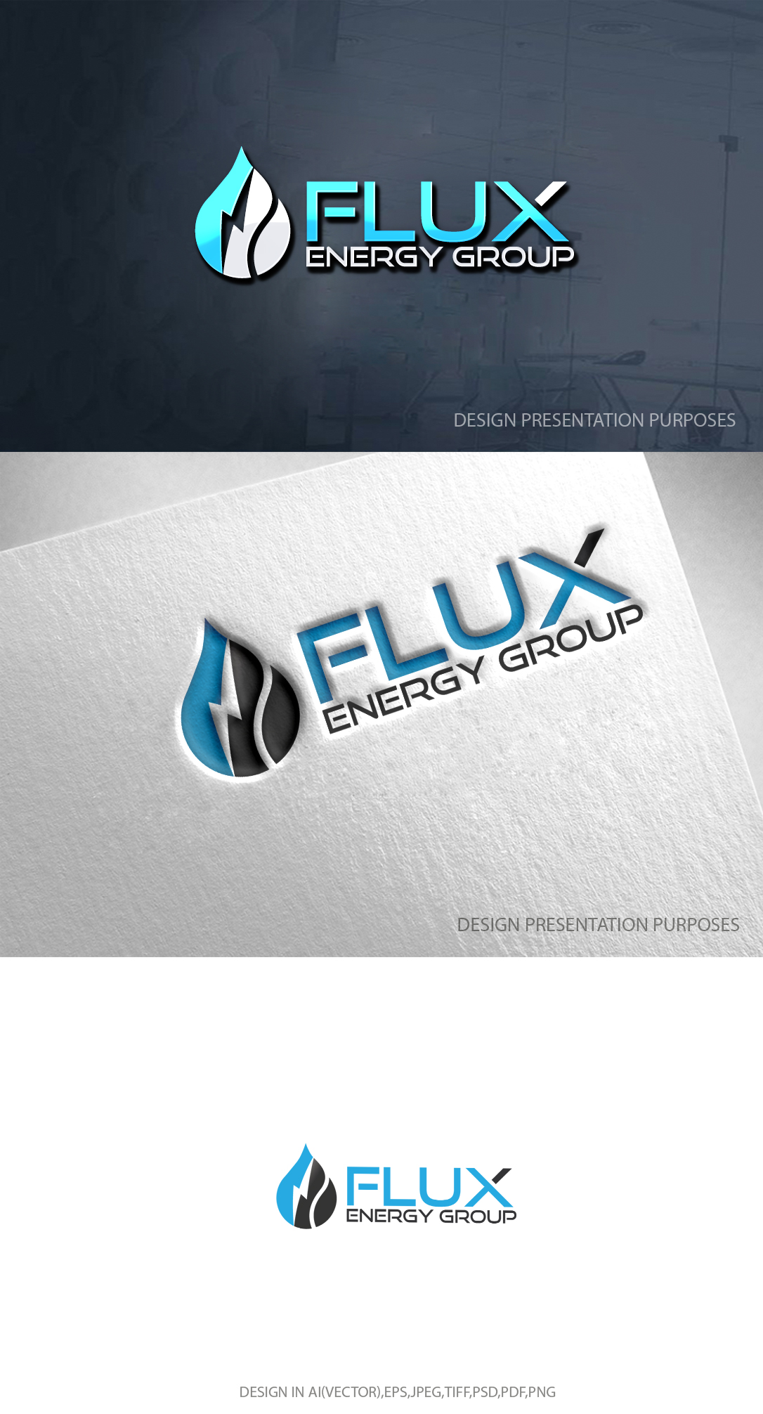 Diseño de Logo por zebronicgraphic para Flux Energy Group, Inc. | Diseño #29958314